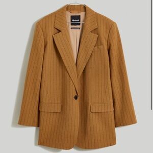 Madewell Oversized Blazer in Pinstripe size 2X